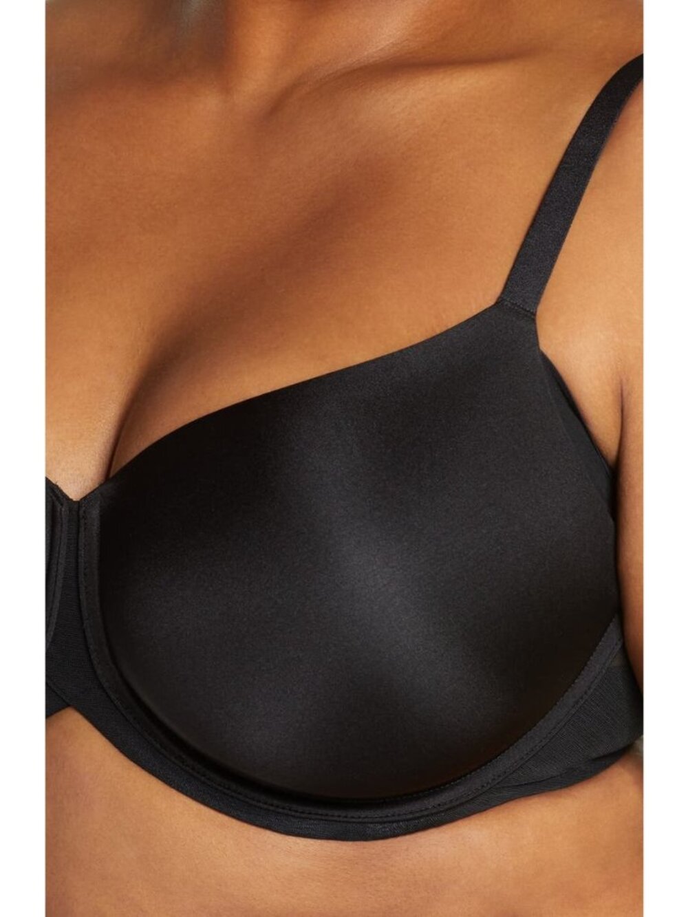 🆕WACOAL Ultimate Side Smoother Underwire T-Shirt Bra 40D Black #853281 - Picture 4 of 10